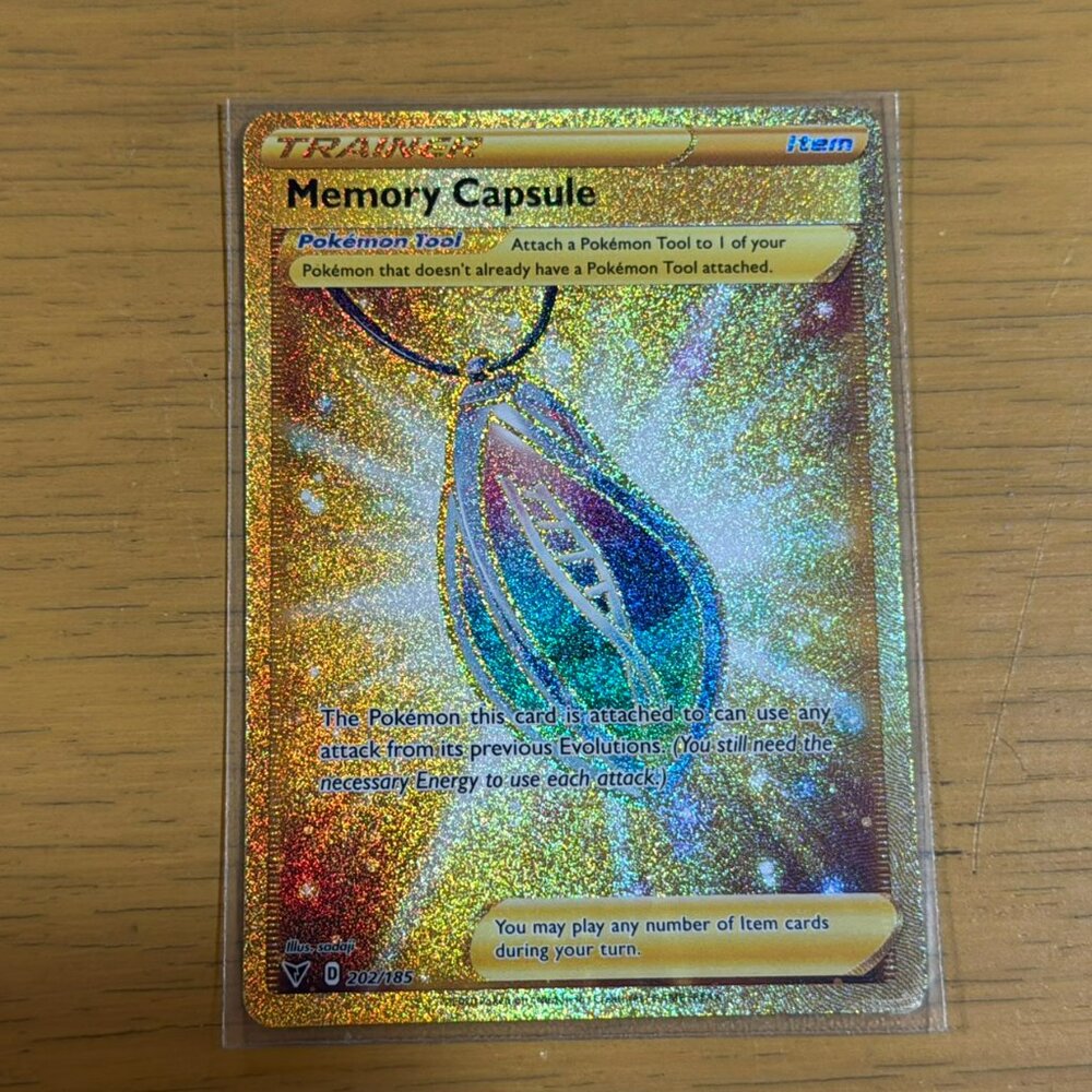 Pokémon Memory Capsule Card - Vivid Voltage - #158/185 - Holo Trainer - New